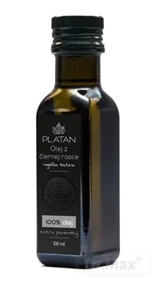 PLATAN Olej z čiernej rasce 1x100 ml, výživový doplnok