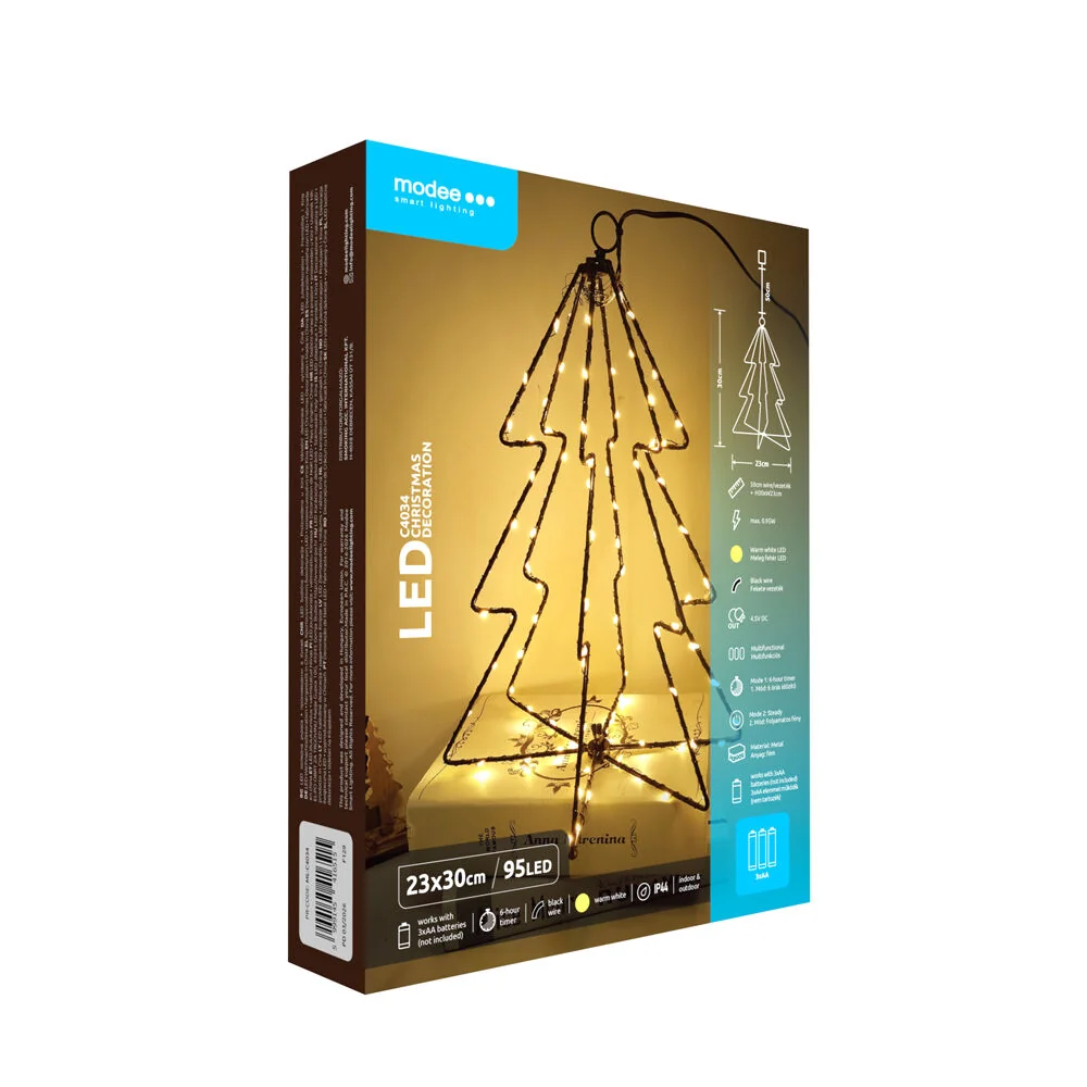 Modee Lighting LED dekorácia C4034 stromček 3xAA batérie