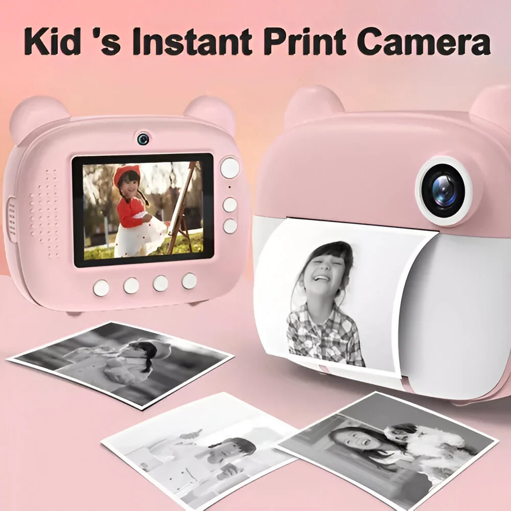 MG CP11 Printing Camera Teddy detský instantný fotoaparát, ružový