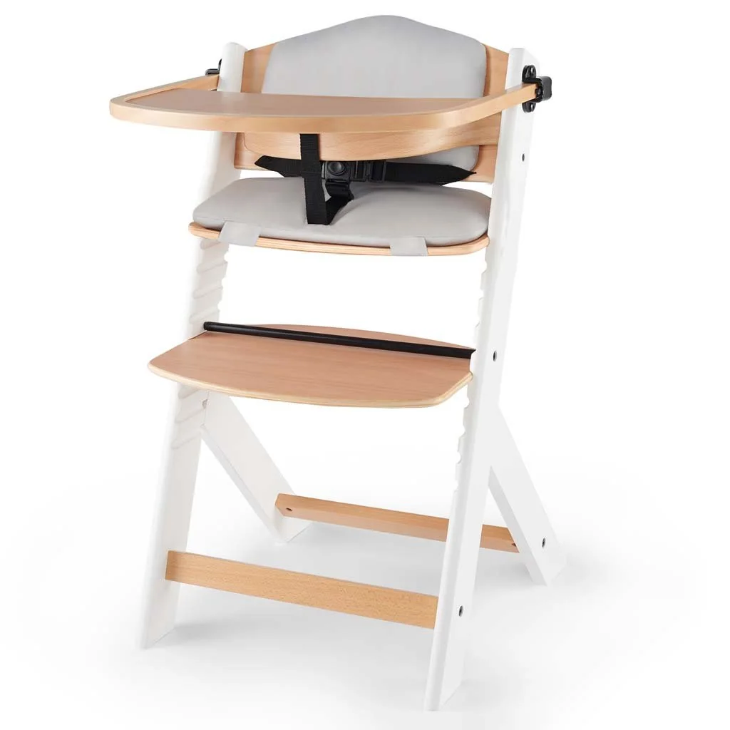 Stolička jedálenská Enock s polstrovaním White wooden, Premium