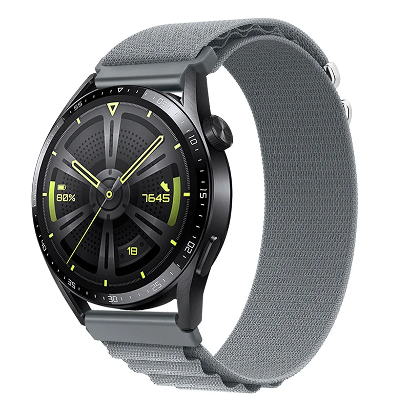 BStrap Nylon Loop remienok na Samsung Galaxy Watch Active 2 40/44mm gray