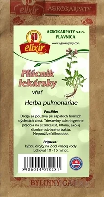AGROKARPATY PĽÚCNIK LEKÁRSKY vňať 1×30 g, bylinný čaj