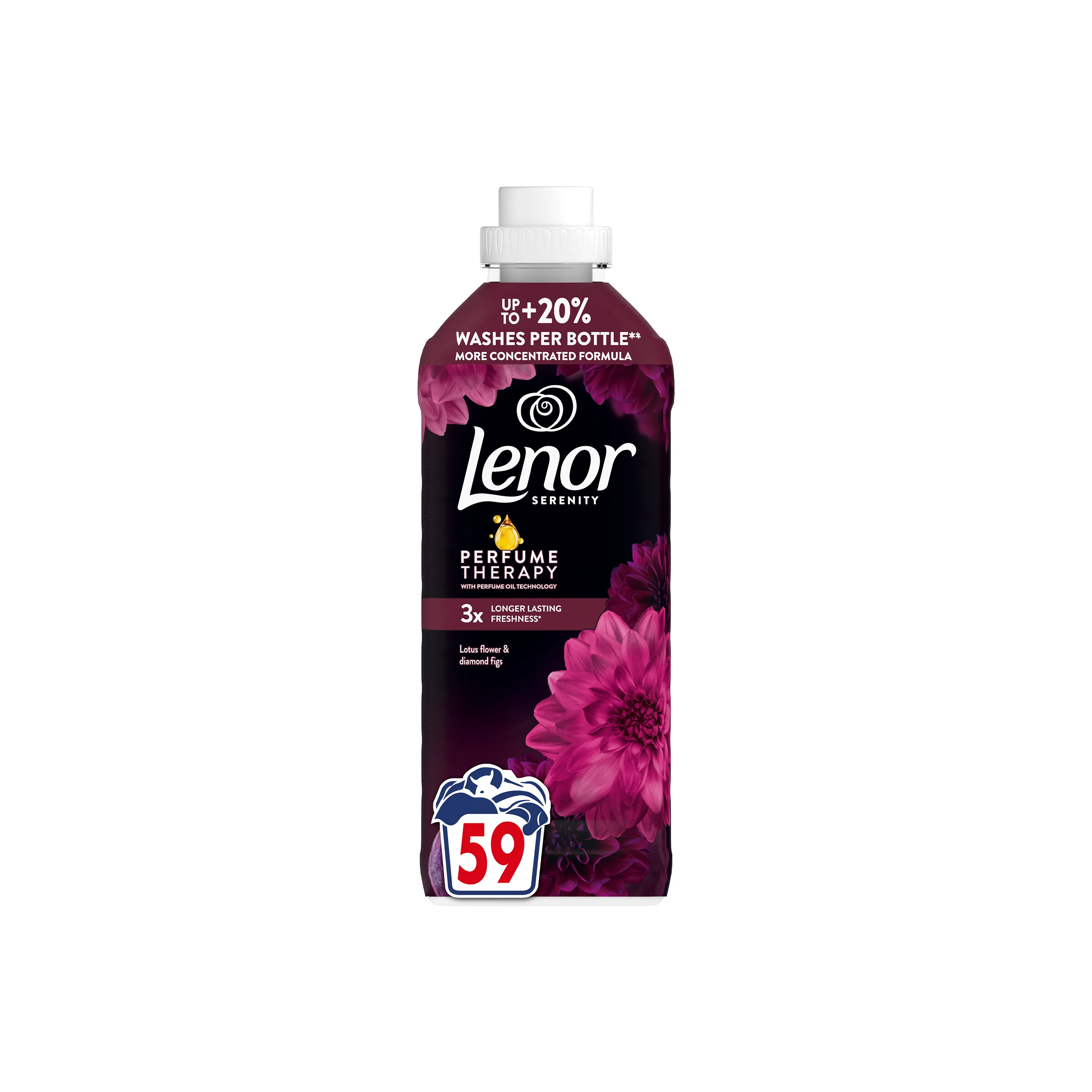 Lenor Lotus Water & Diamond Figs aviváž, 59 praní 1239 ml
