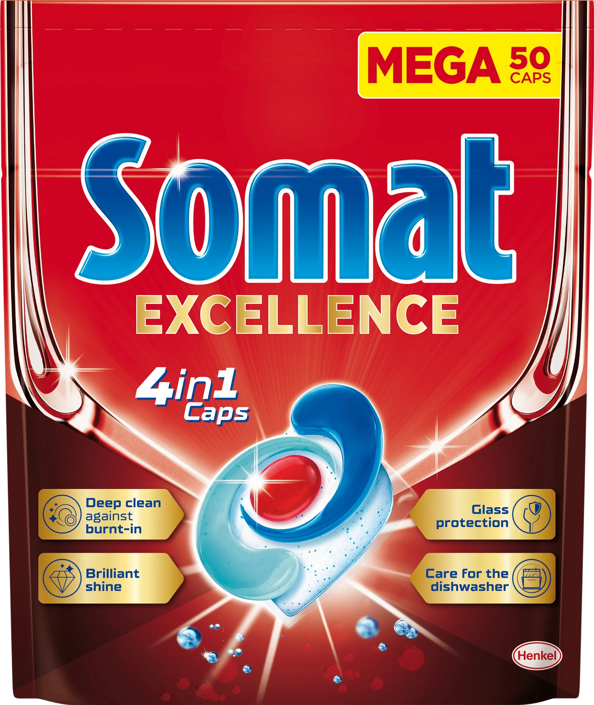 Somat Excellence kapsuly do umývačky riadu 50 ks 1×50 ks, kapsuly do umývačky