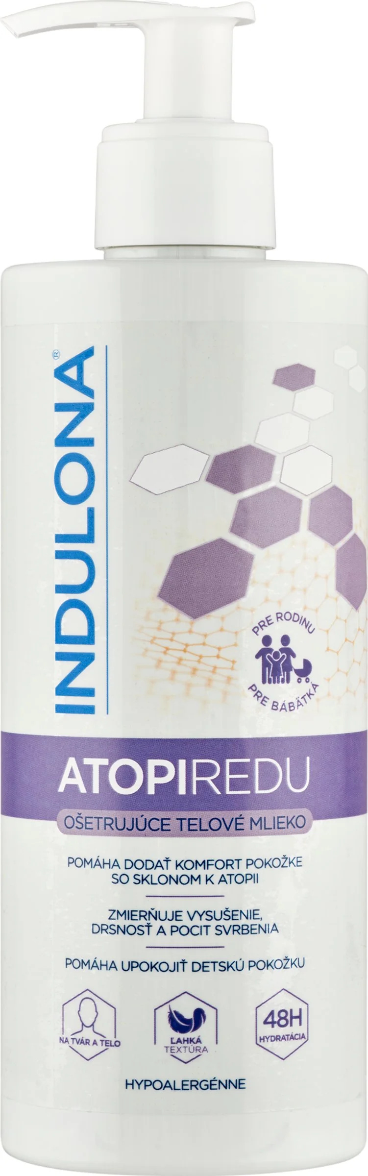 INDULONA Ošetrujúce telové mlieko ATOPIREDU 400 ml