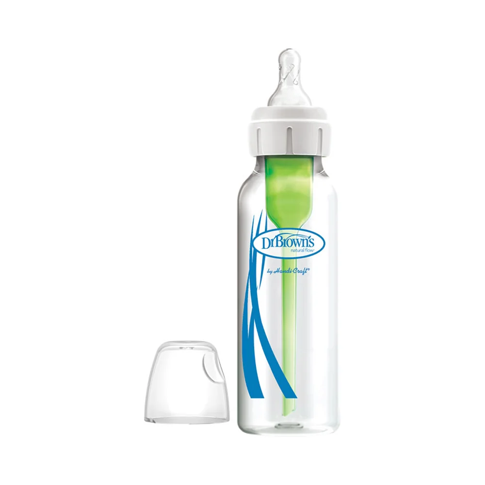 Dojčenská fľaša options+ SKLENENÁ Anti-colic 250ml – 1ks (SB81003-P4)