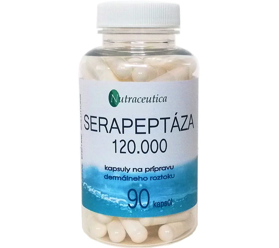 Serapeptáza 90 kapsúl s obsahom 120