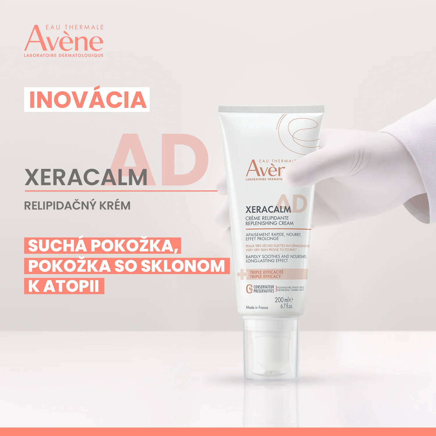 Avène XeraCalm A.D Relipidačný krém 200 ml