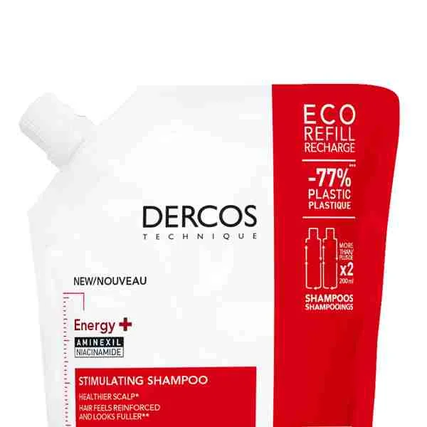 VICHY DERCOS ENERGY+ šampón - náplň 1×500, ml, šampón