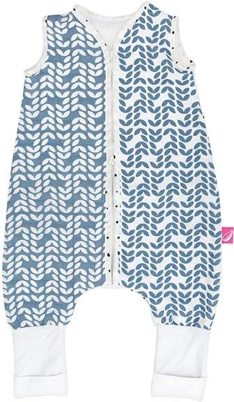 MOTHERHOOD Vak spací mušelínový s nohavicami Blue Classics 12-18m 0,5 tog 1×1 ks, spací vak