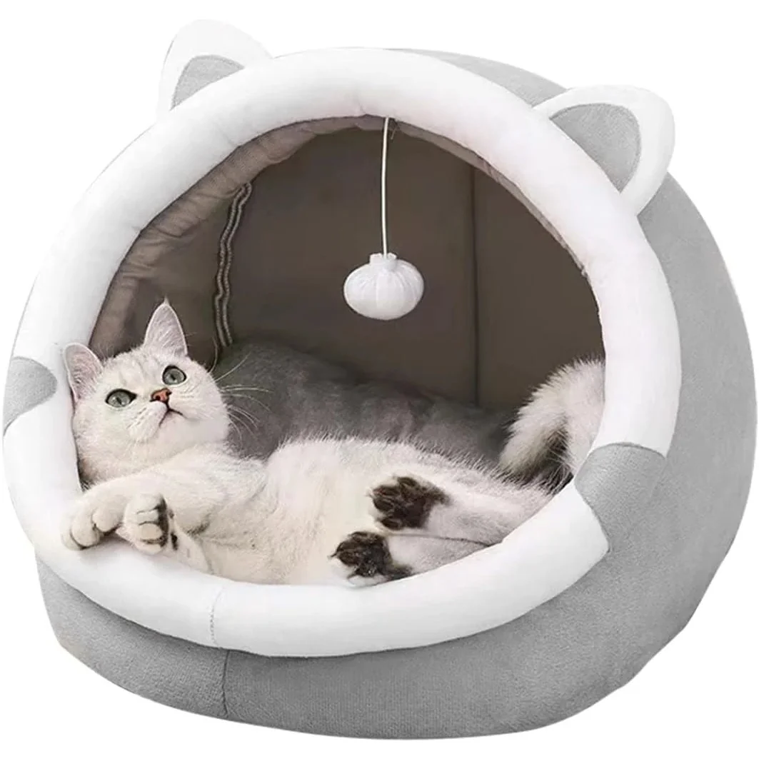 Livefy Cat House pelech pre mačky, sivý