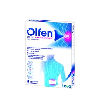 Olfen 140 mg (Diclobene) 1×5 ks, liečivé náplaste