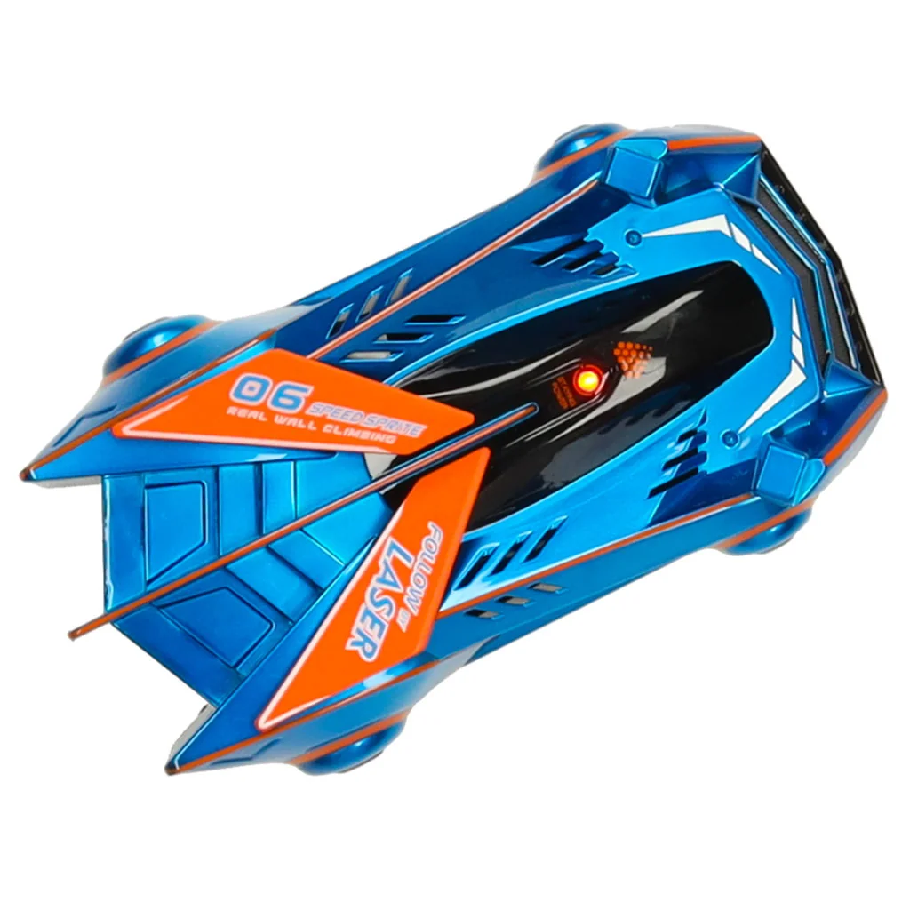 RC auto Laser Car – jazdí po stene a strope, modré | Laserové ovládanie, LED efekty