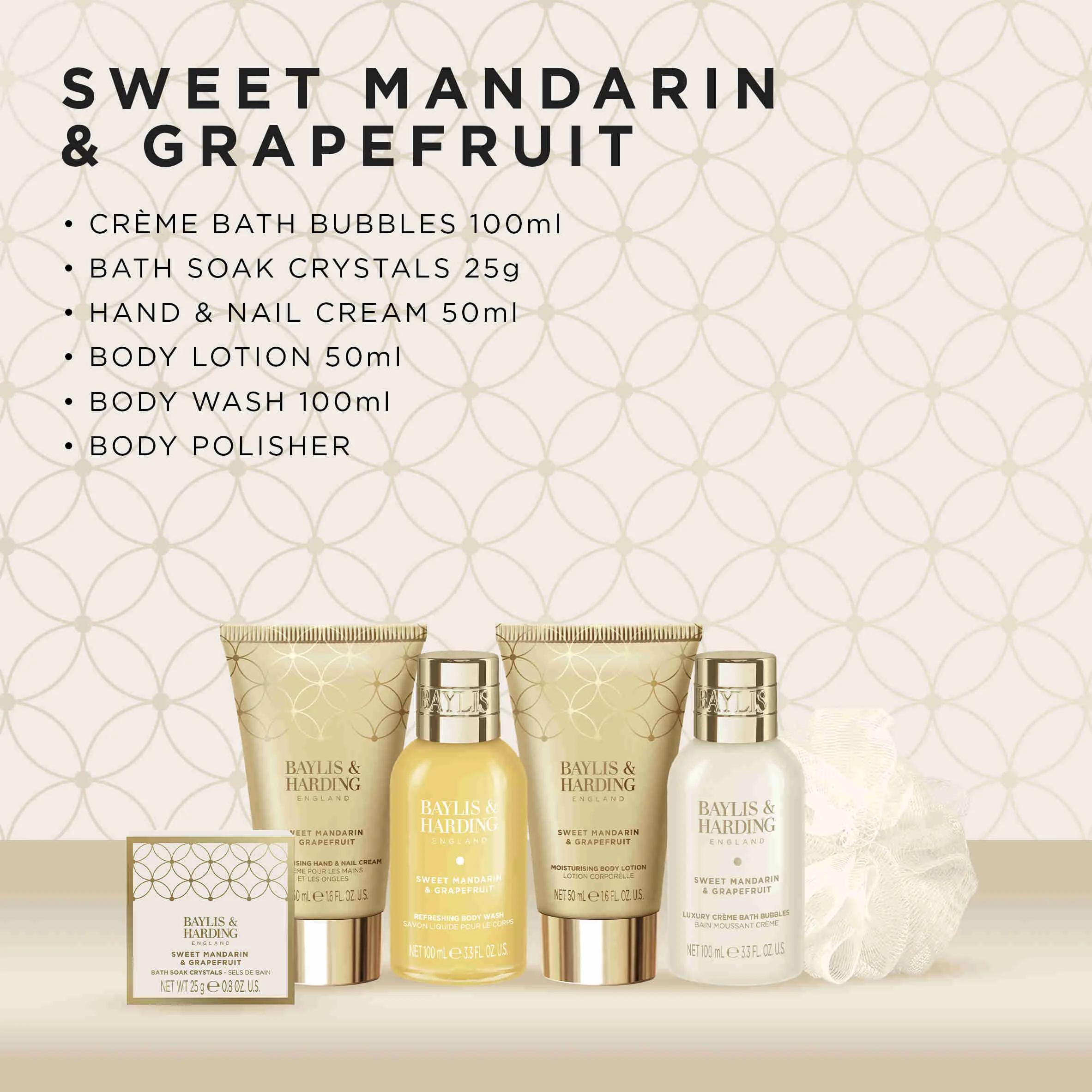 Baylis & Harding Sada starostlivosti o telo Mandarínka 6 ks