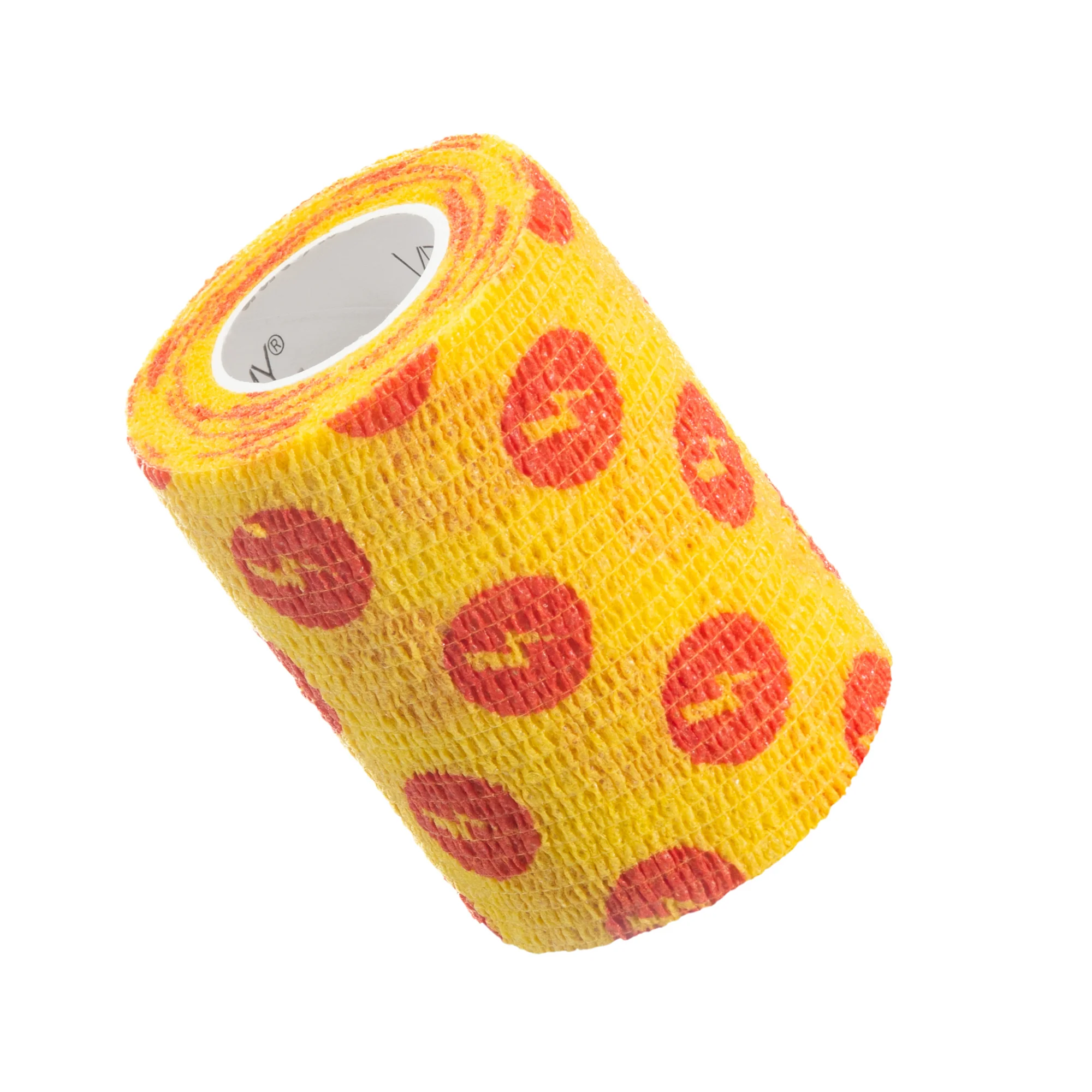 VITAMMY Autoband samolepiaca bandáž žltá s potlačou blesku 7,5 cm x 450 cm