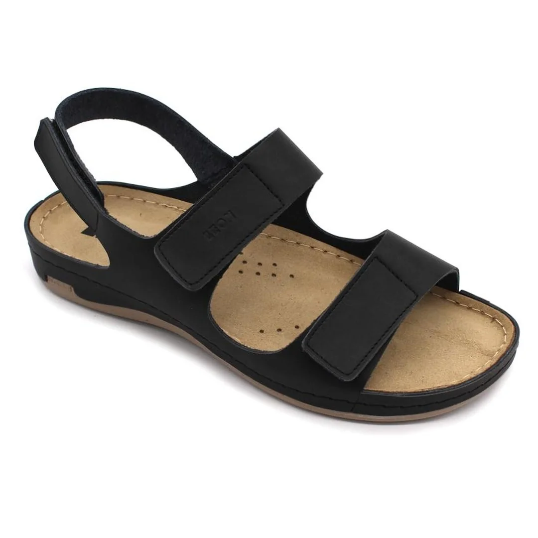 Leon 966 Zdravotné celokožené sandále 37 - 24,5cm, modrá, 2,5 cm