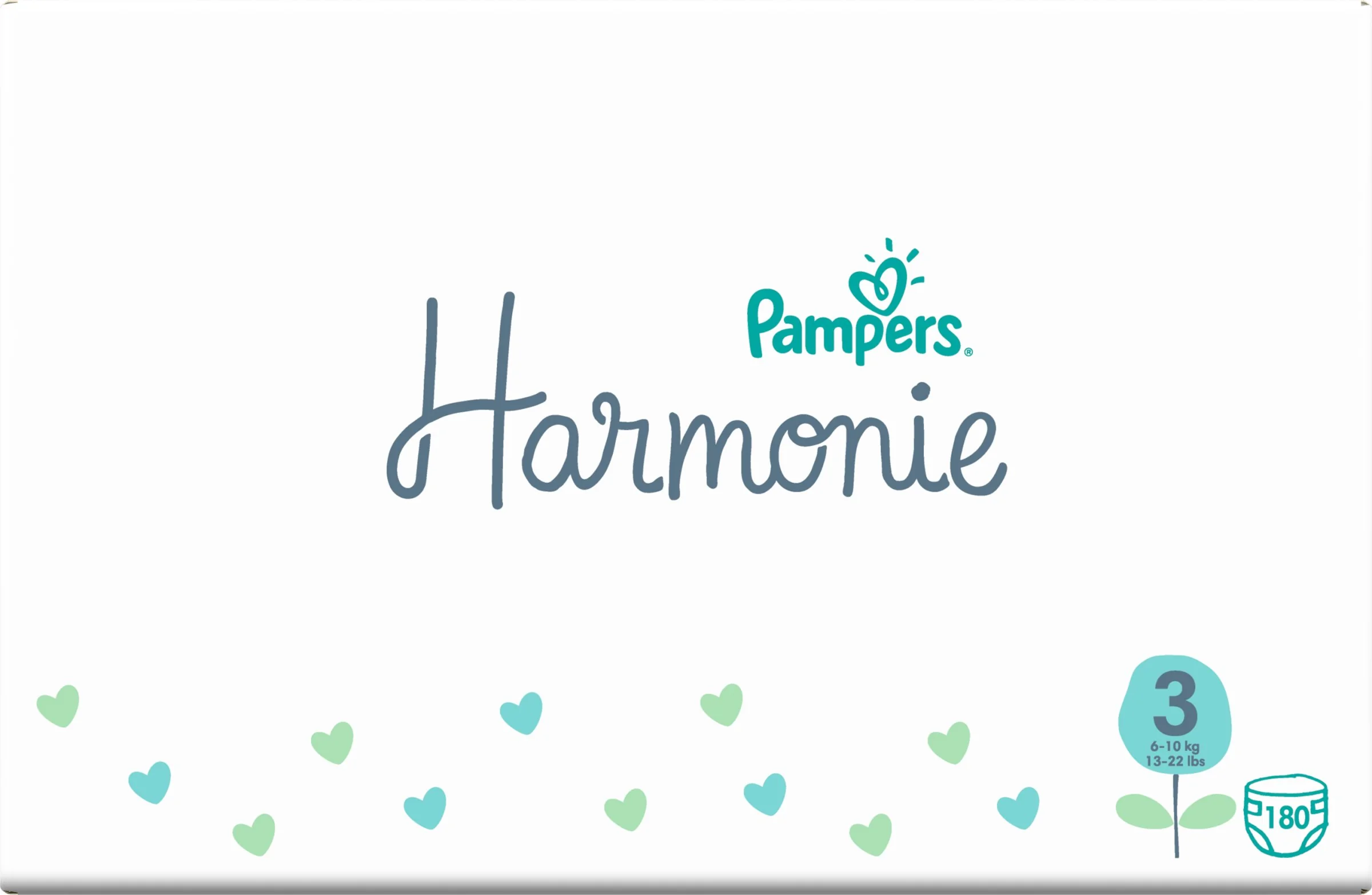 Pampers Harmonie MSB S3 180ks (6-10kg) 1×180 ks, plienky