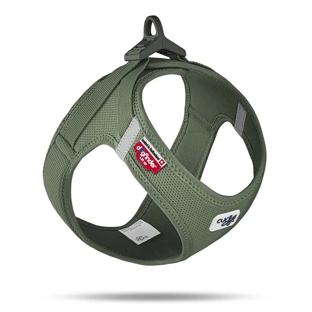 CURLI Postroj pre psy so sponou Air-Mesh Moss 3XS, 1,5- 3 kg 1×1 ks, veľkosť 3XS
