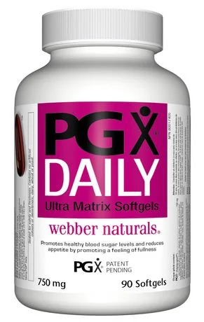 WEBBER NATURALS PGX DAILY, zdravé chudnutie - klinicky potvrdené 1×90 cps, výživový doplnok