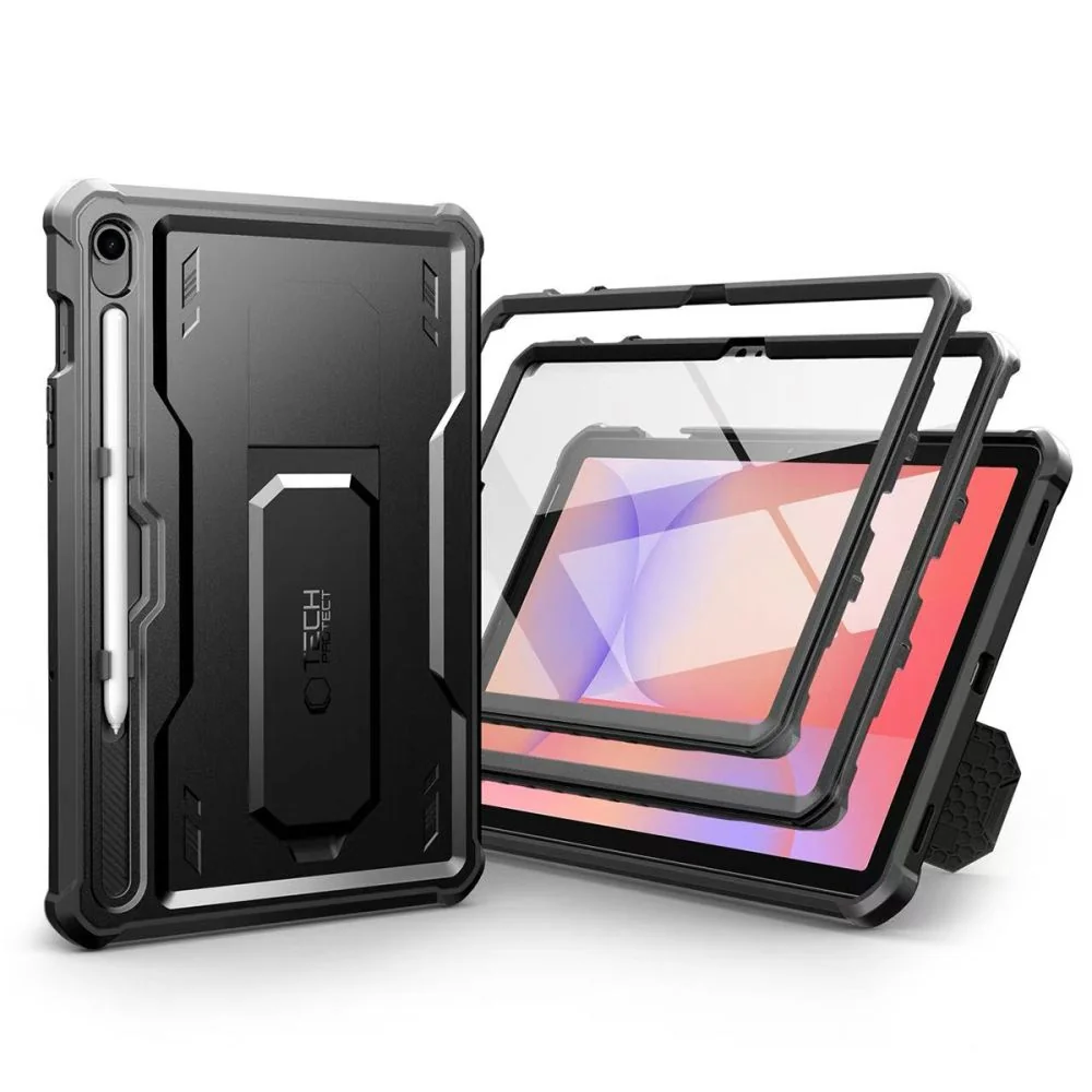 Tech-Protect Kevlar kryt na Samsung Galaxy Tab S9 11'' / S10 FE / S10 Lite 10.9'', čierne Lite 10.9'', čierne