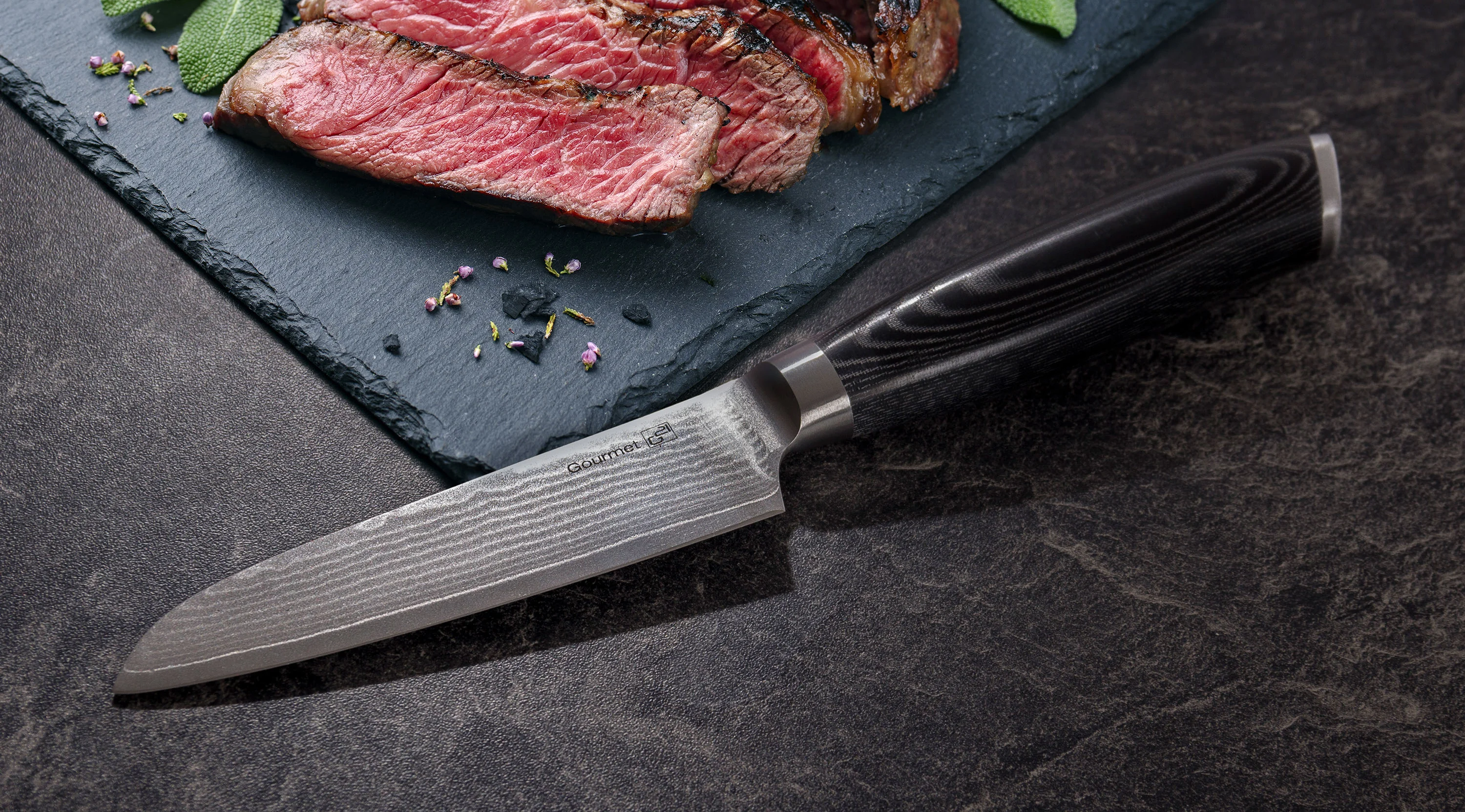 G21 Nôž Gourmet Damascus 13 cm, Santoku Gourmet Damascus 13 cm, Santoku G21-DMS-13-SNT