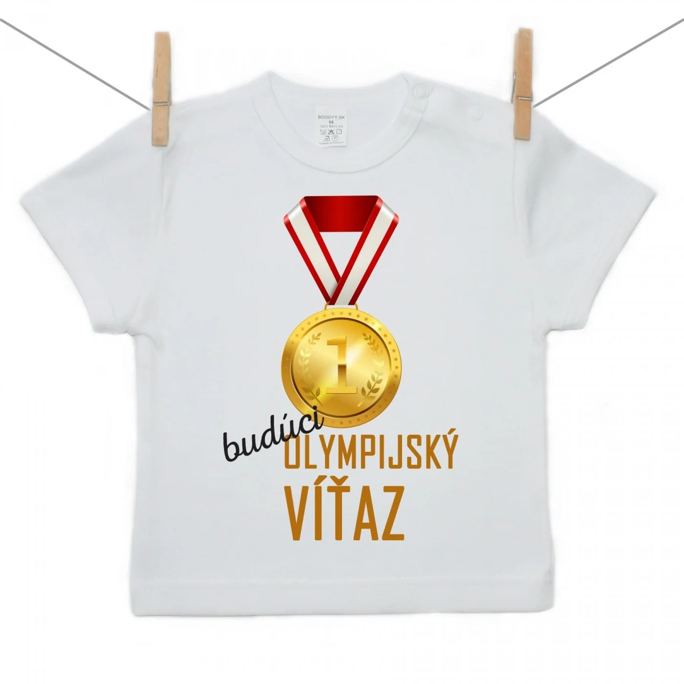 Boodyy Tričko s krátkym rukávom Budúci olympijský víťaz Veľkosť: 68