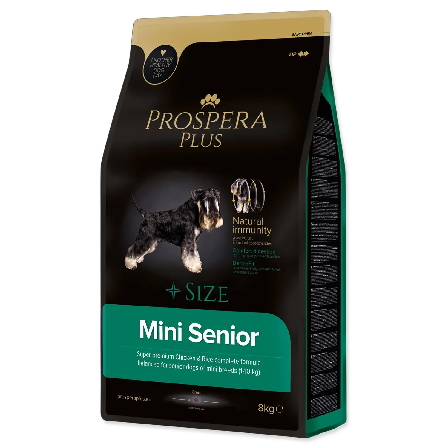Krmivo Plus Mini Senior kura s ryžou 8kg