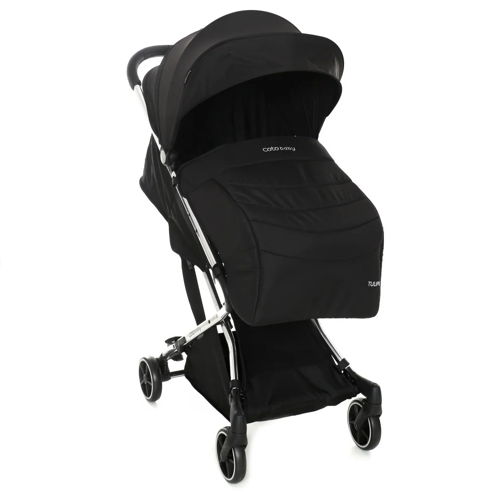 Coto Baby Detský kočík TULIPO 2020 - Black