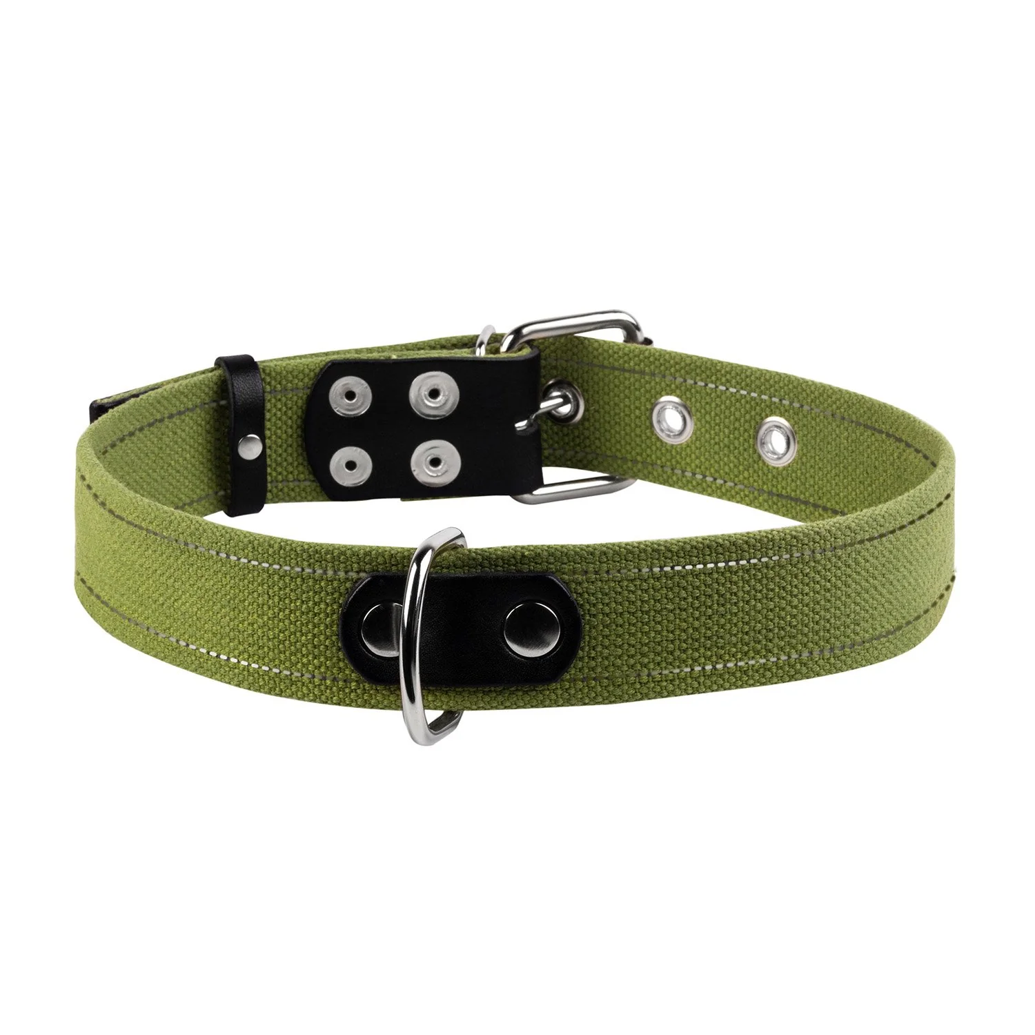 Bavlnený reflexný obojok, Obvod krku: 41-53 cm, širka: 25 mm