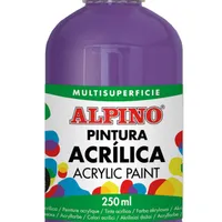 ALPINO Fľaša akrylové farby do školy - Fialová