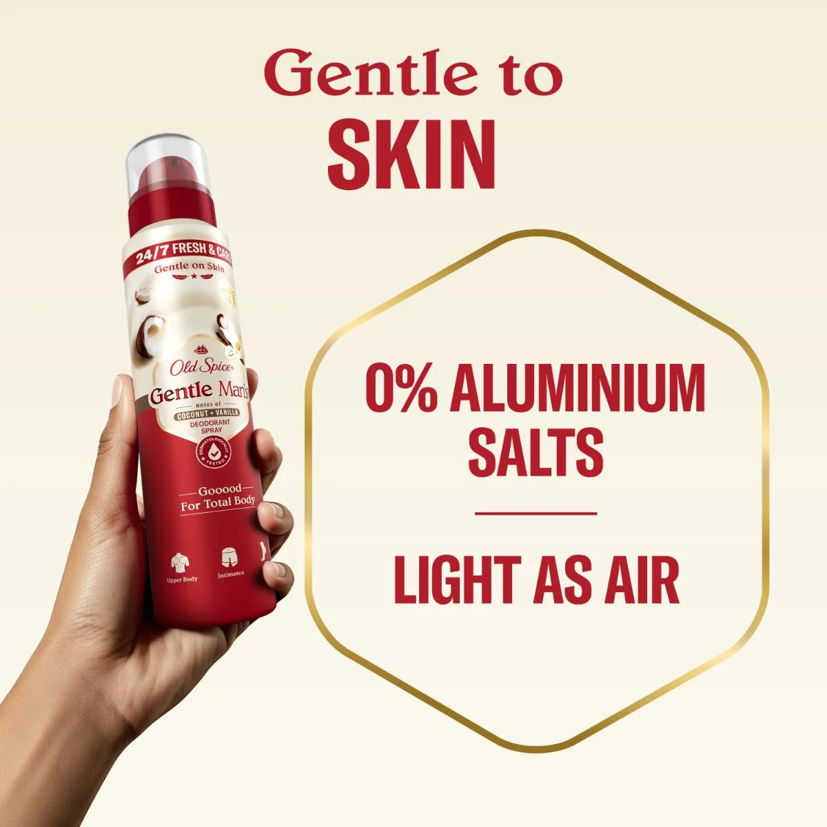 Old Spice Gentle Man's Kokos + Vanilka dezodorant v spreji 140 ml