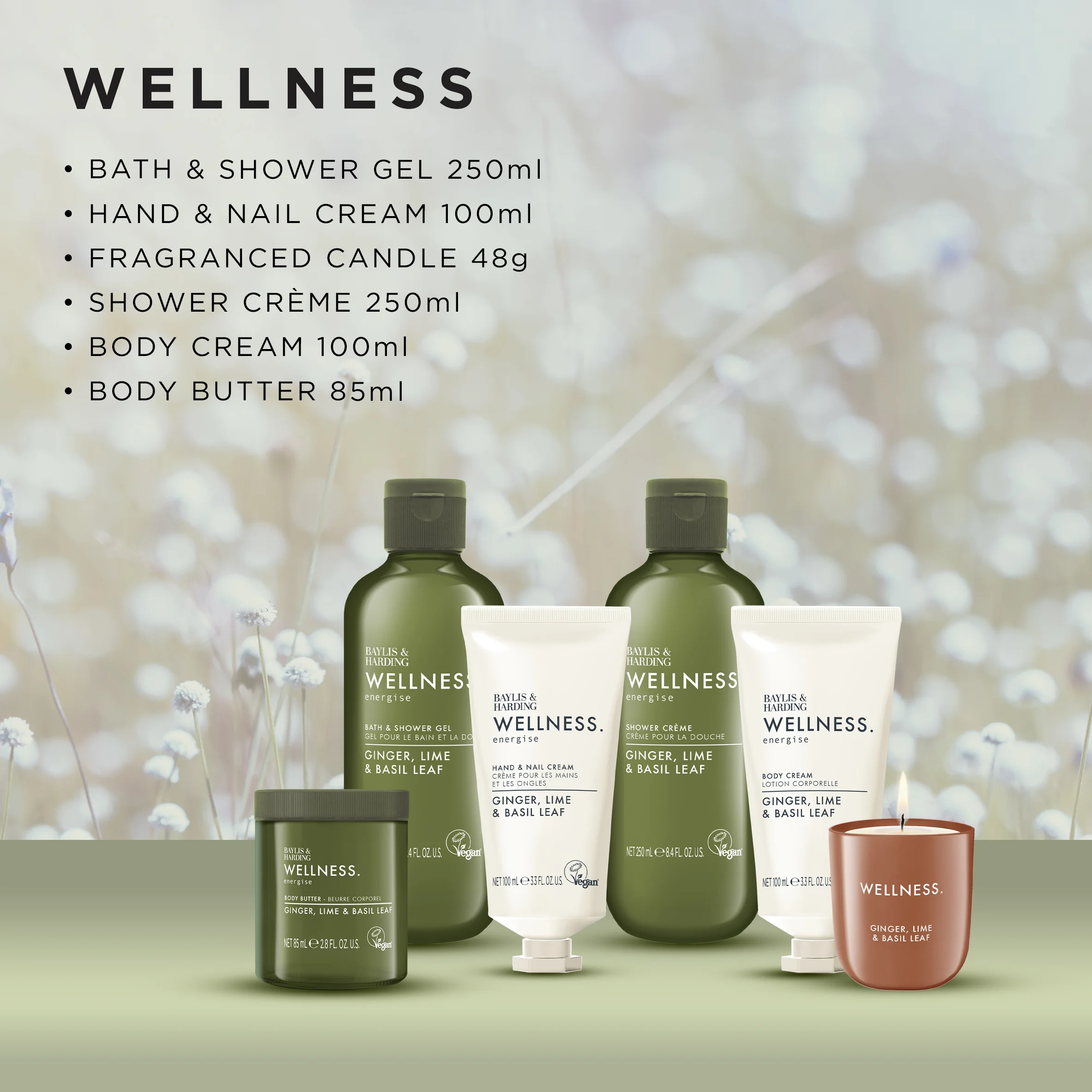 Baylis & Harding Sada starostlivosti o telo Zázvor&Limetka 6 ks