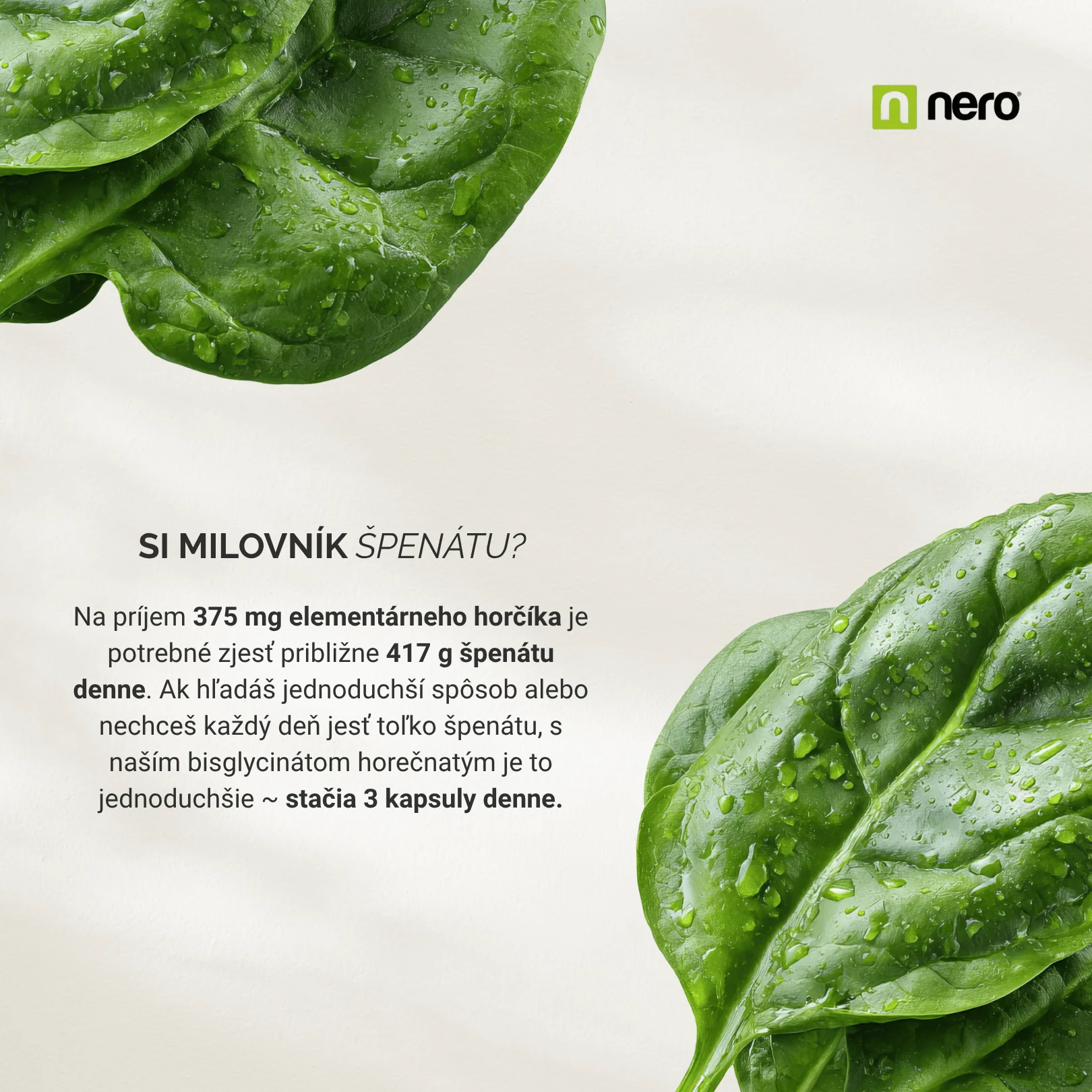 NERO Magnesium BISGLYCINATE 90 kapsúl