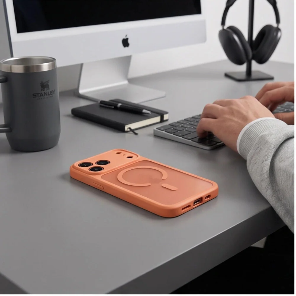 Tech-Protect BasicMag MagSafe kryt na iPhone 17 Pro / 18 Pro, oranžový