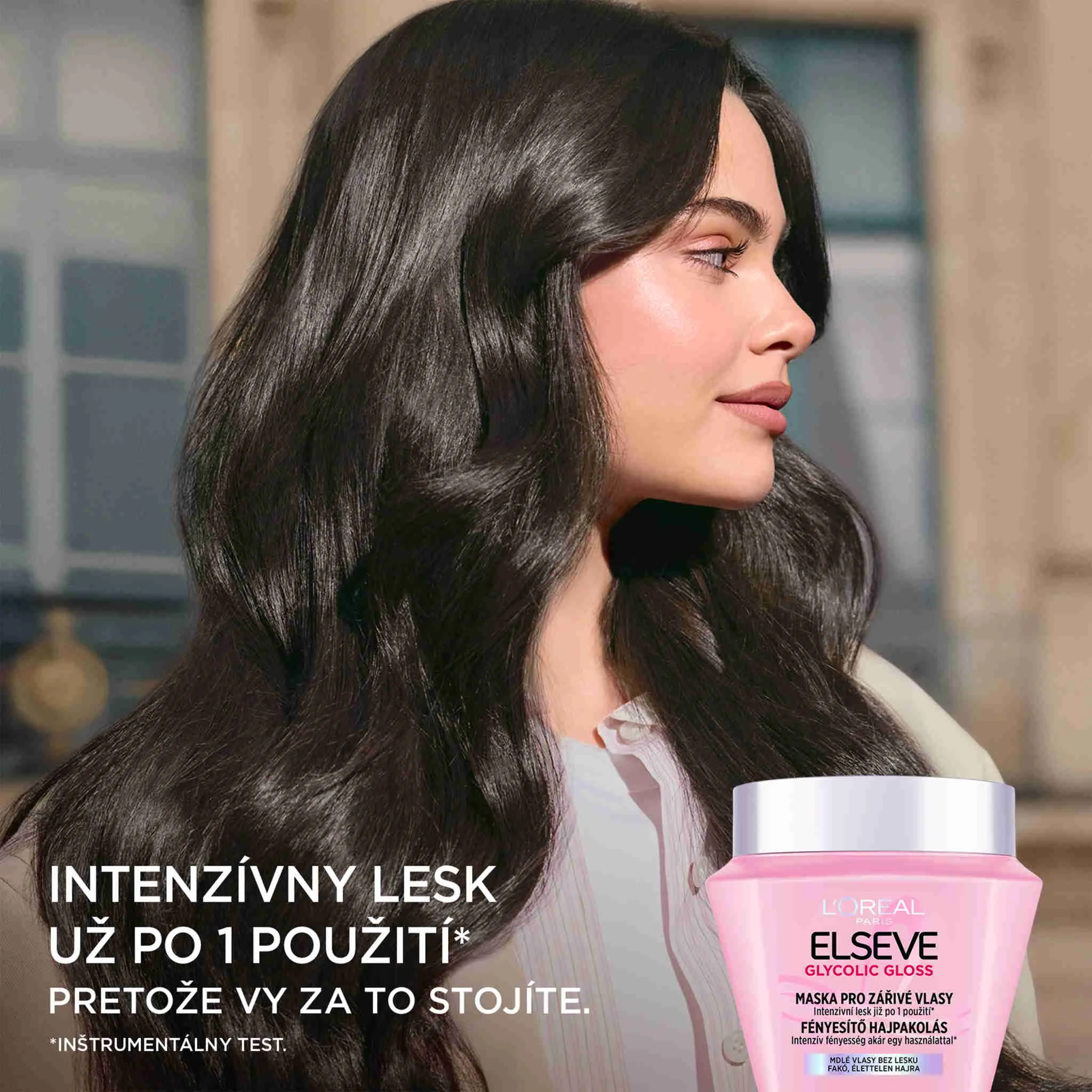 L'Oréal Paris Elseve Glycolic Gloss Maska pre žiarivé vlasy, 300ml 300 ml