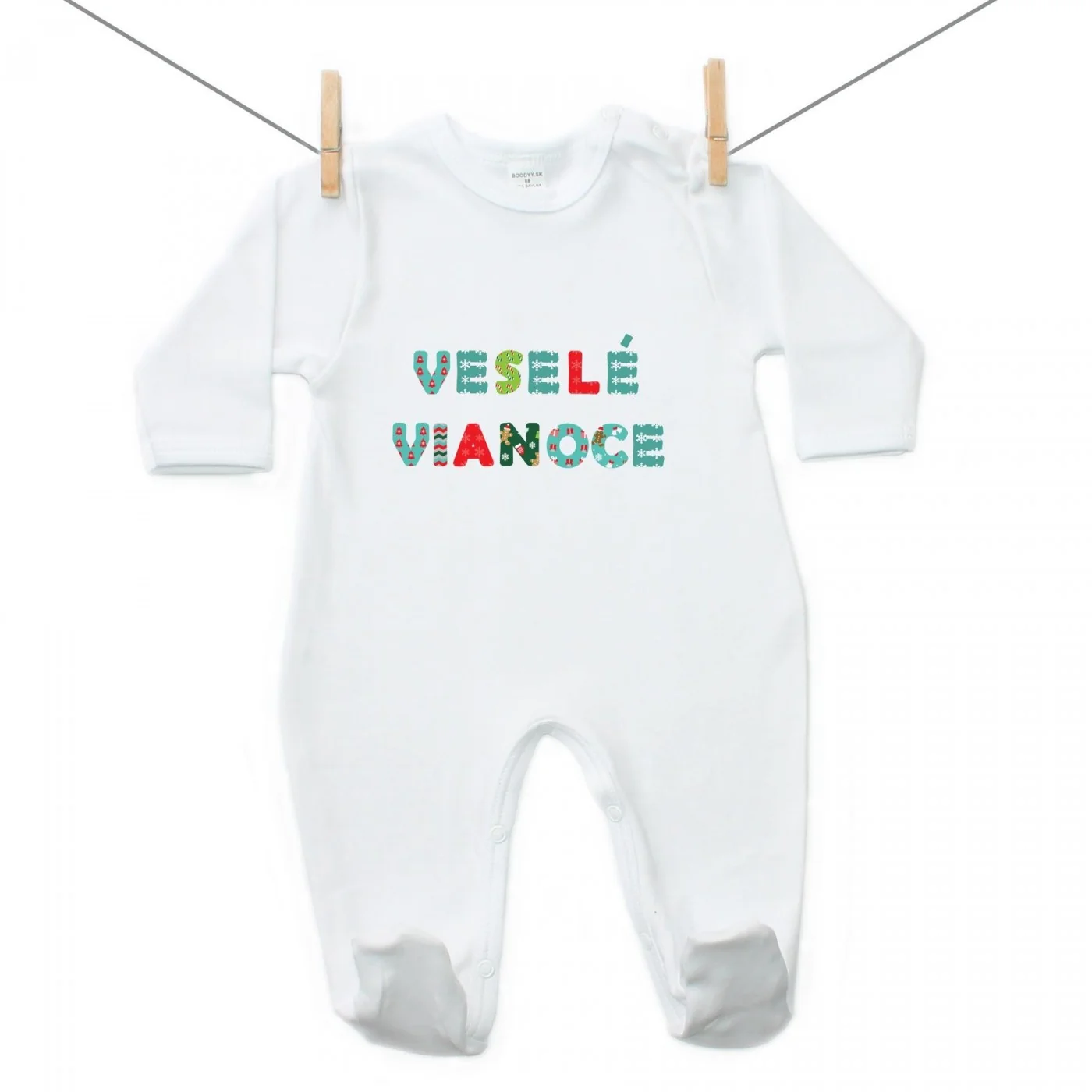 Boodyy Overal Veselé Vianoce Veľkosť: 68