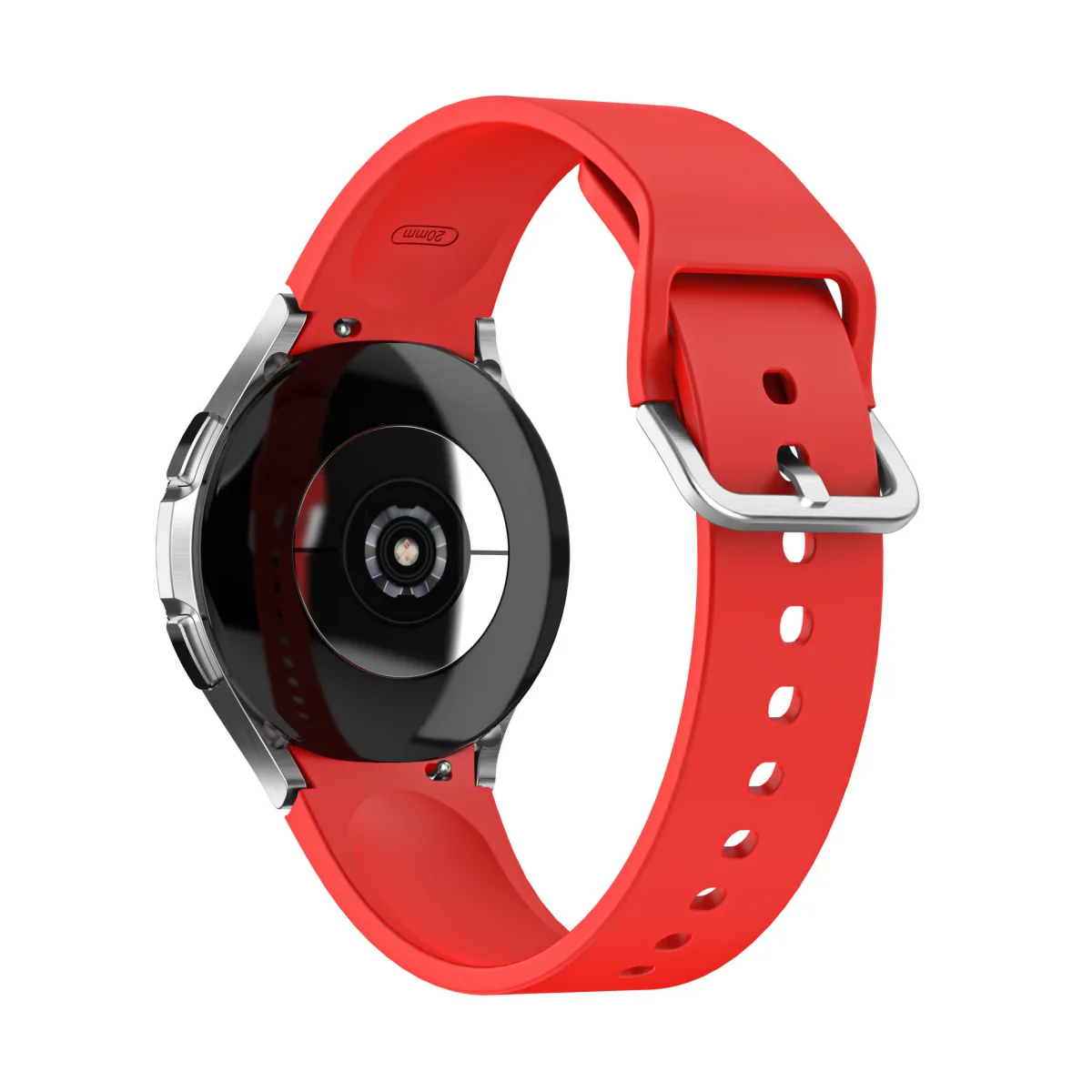 Bstrap Silicone remienok na Samsung Galaxy Watch 4 / 5 / 5 Pro / 6 red
