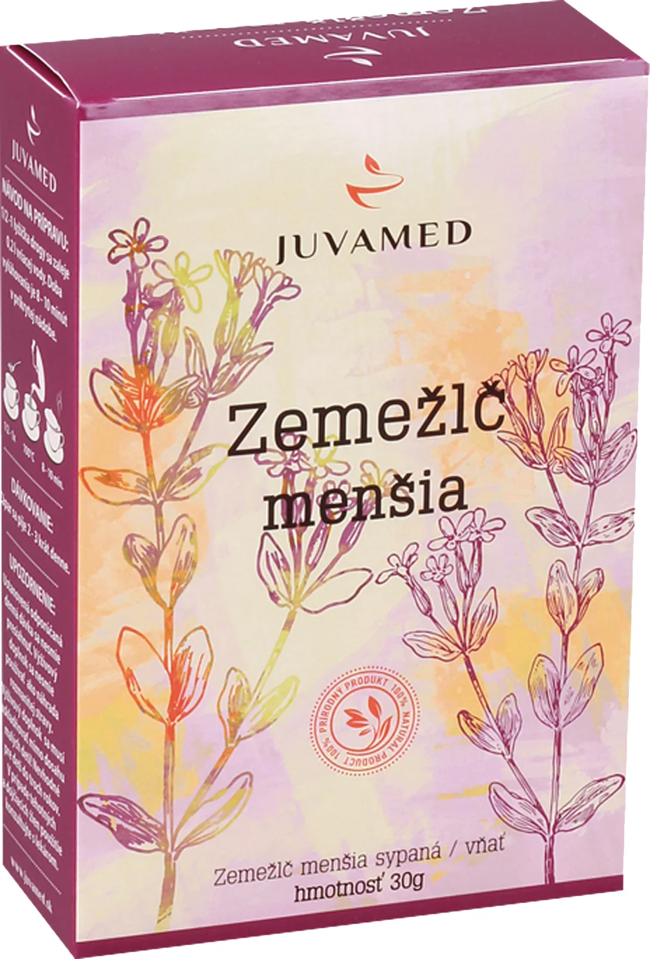 JUVAMED ZEMEŽLČ MENŠIA - VŇAŤ 1×30 g, sypaný čaj