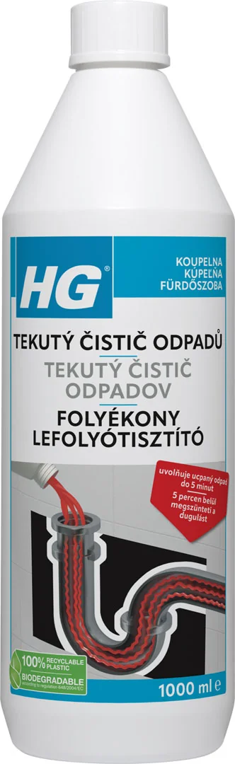 HG čistič odpadov 1000ml 1×100 ml, čistič