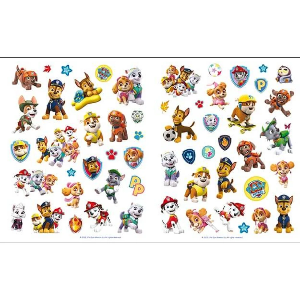 Vymaľovanky so samolepkami - PAW PATROL-MOVEO