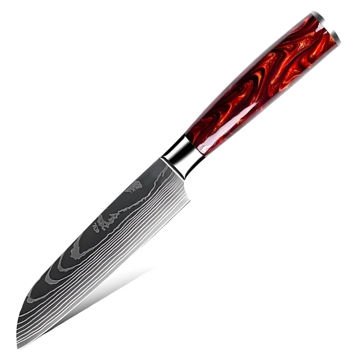 Kuchynský nôž Onomiči-Small Santoku/Hnedá 1 ks, 23,5cm