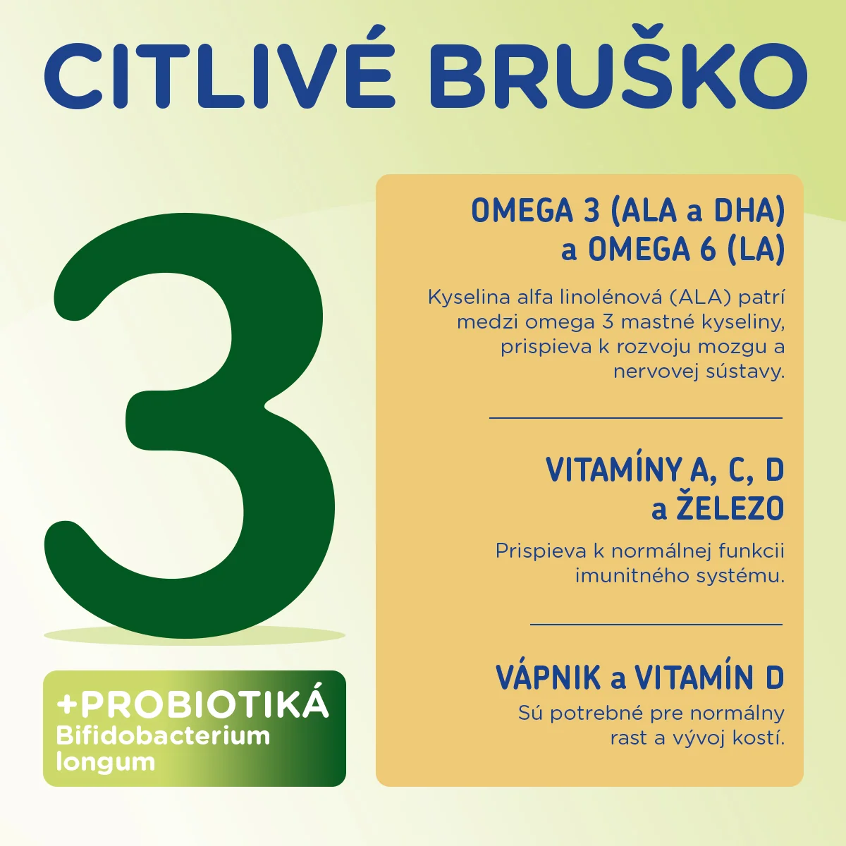 Sunar Sensitive 3, batoľacie mlieko 500 g 1 x 500 g, dojčenská výživa pre dojčatá od narodenia