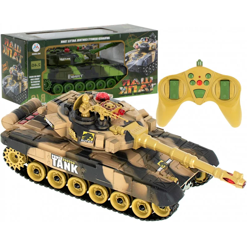 RC model tank na D.O. WAR TANK 9993 púštny