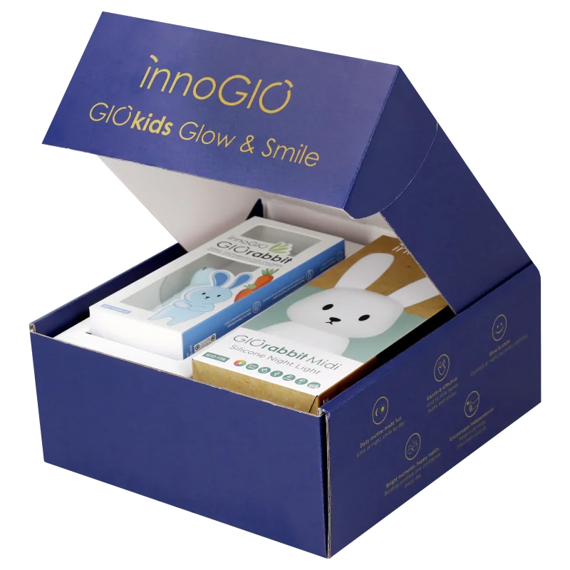 innoGIO RABBIT set Blue (lampička + sonická zubná kefka)