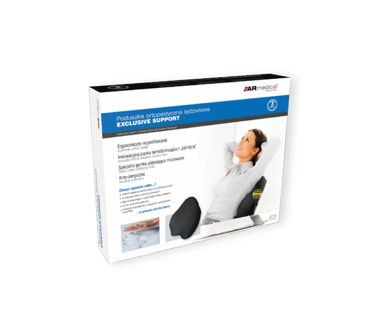 Ortopedická bedrová opierka EXCLUSIVE SUPPORT ULTRA COMFORT 53 cm