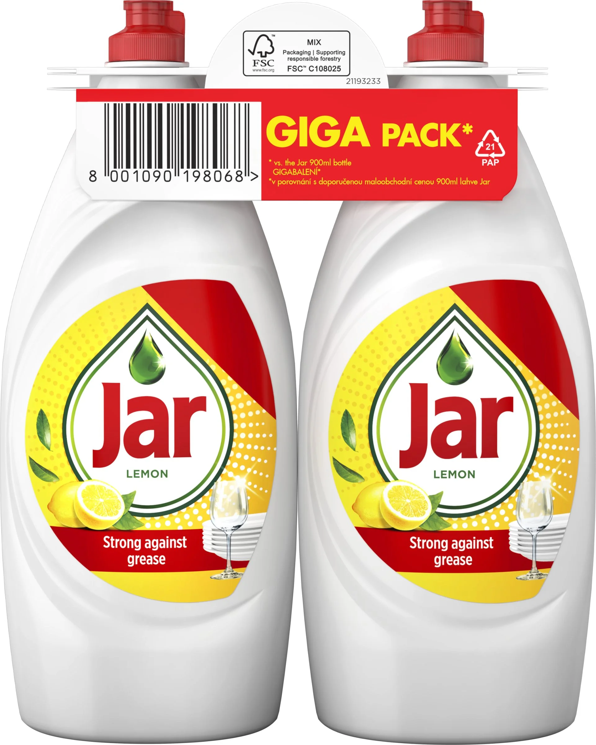 Jar 2x900ml Lemon 2×900 ml, čistiaci prostriedok
