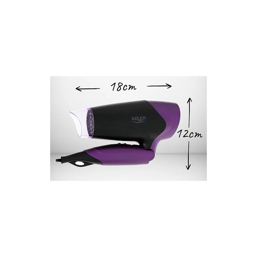Kompaktný sušič vlasov 1600W s difúzorom