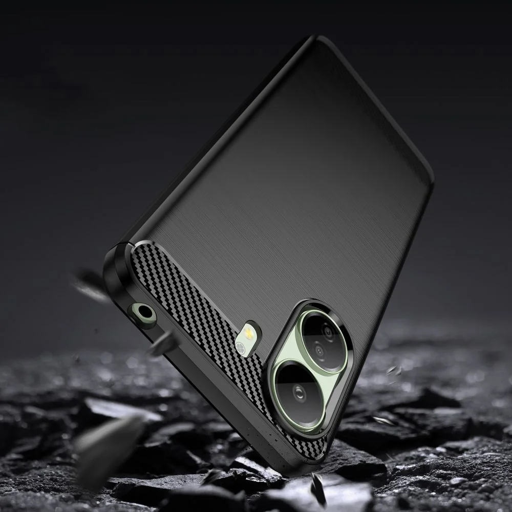Tech-Protect Carbon kryt na Xiaomi Redmi 13C / Poco C65 čierny