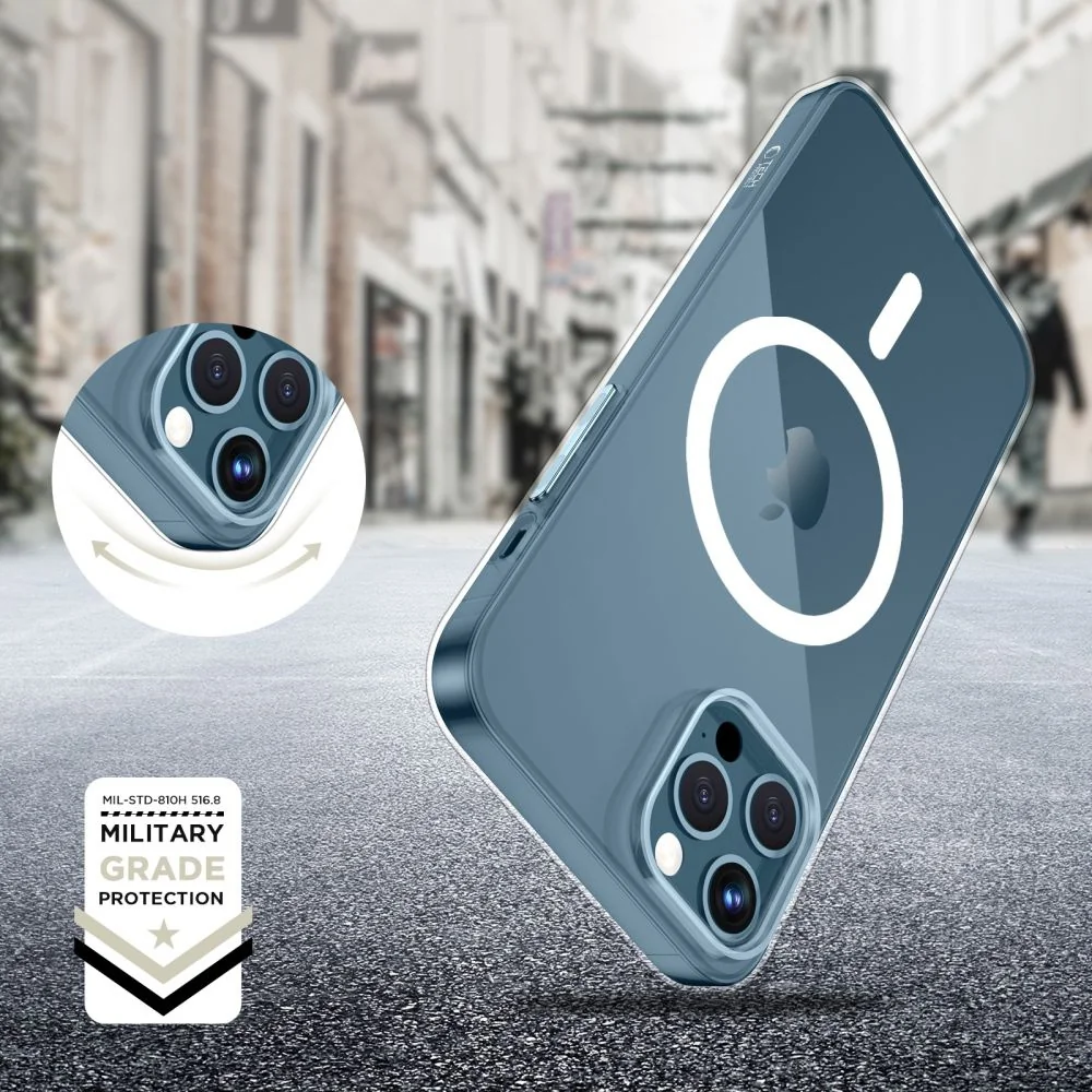 Tech-Protect FlexAir MagSafe kryt na iPhone 12 / 12 Pro, priesvitný