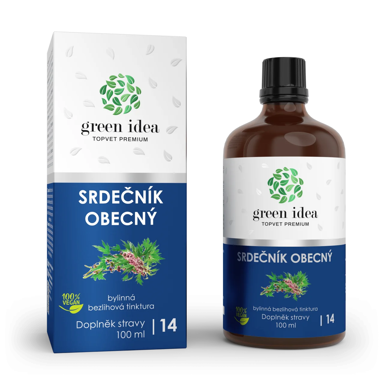 Srdcovník - bezliehová tinktúra 100 ml - Green idea